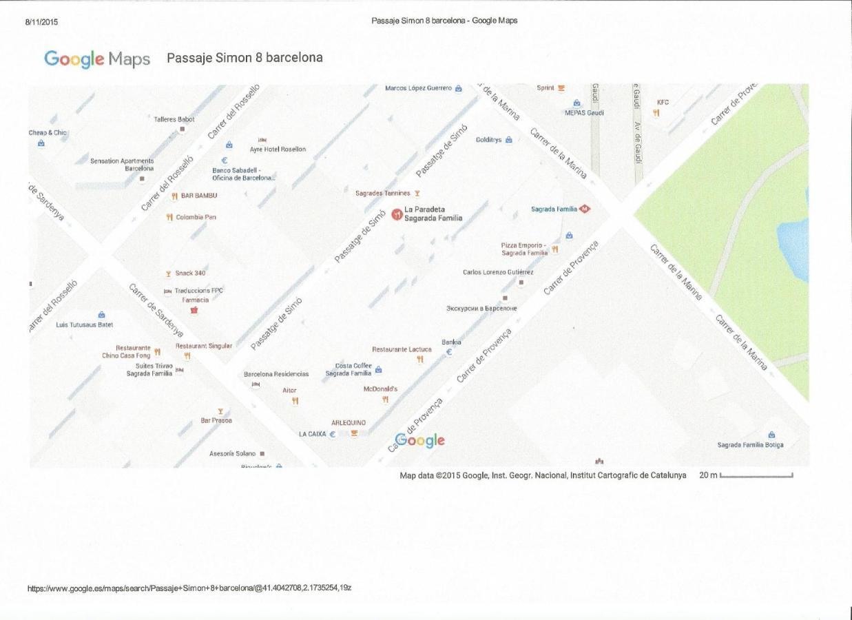 Sagrada Familia Apartament Barcelona Zewnętrze zdjęcie